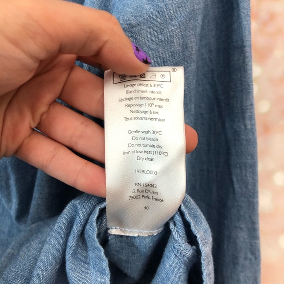 🦄SOLD🦄 NWOT Sezane | Laure Shirt - Picture 15 of 16